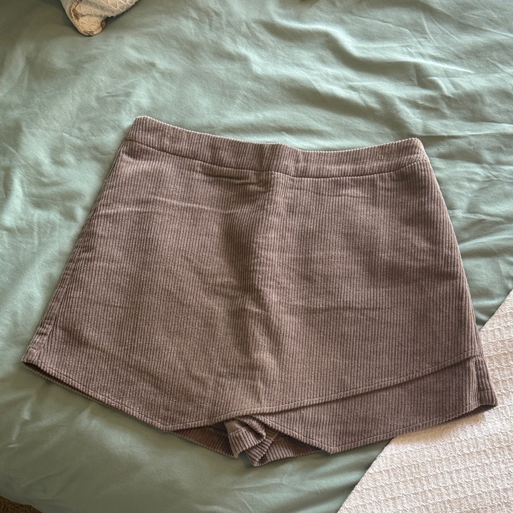 Altar'd State Tan Corduroy Skort